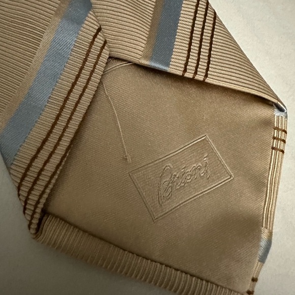 BRIONI Striped Silk Tie - Picture 5 of 5